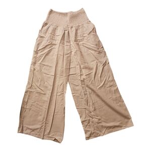 WHITE Wide-Leg Linen Pants